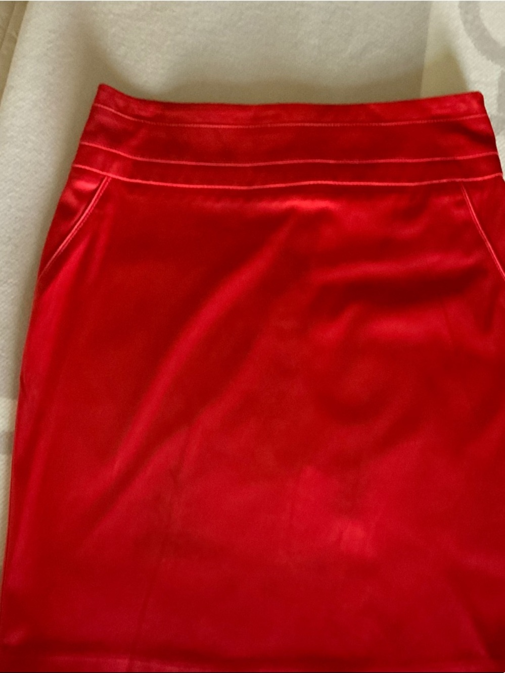 Forever 21 Red Pencil Skirt - Sleek High-Rise Cut
